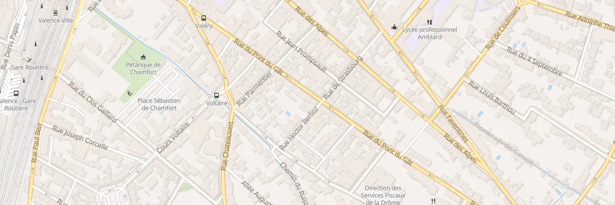 Plan du 76 Rue du Pont du Gat à Valence