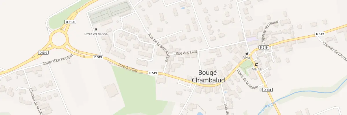 Plan du 217 Rue des Lilas à Bougé-Chambalud