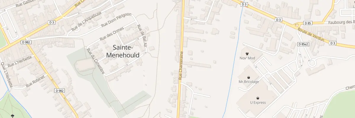 Plan du 41 Rue Chanteraine à Sainte-Menehould
