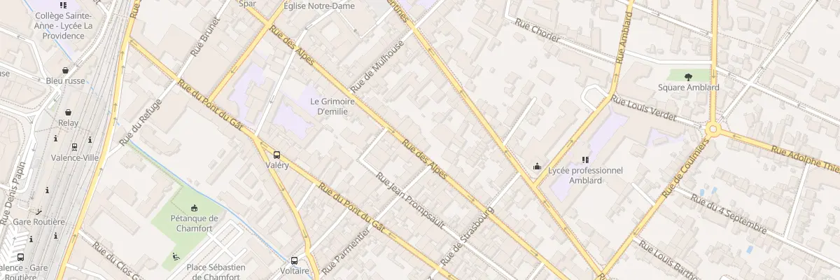 Plan du 57 Rue des Alpes à Valence