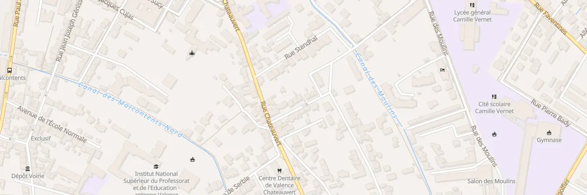 Plan du 9 Rue Mathieu de la Drôme à Valence