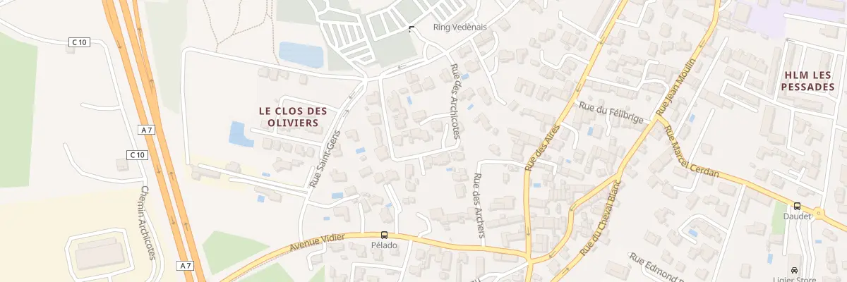 Plan du 152 Rue des Archicotes à Vedène