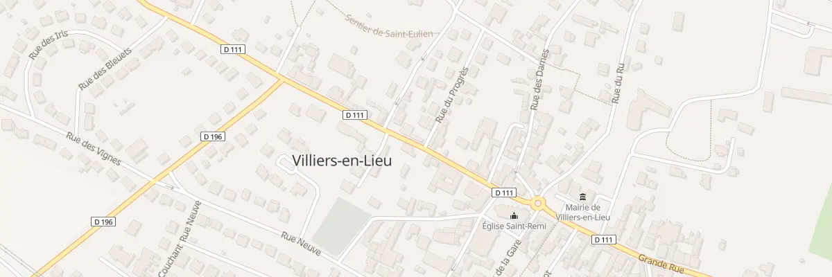 Plan du 60 Grande Rue à Villiers-en-Lieu