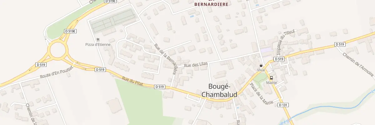 Plan du 5253 Bouge à Bougé-Chambalud