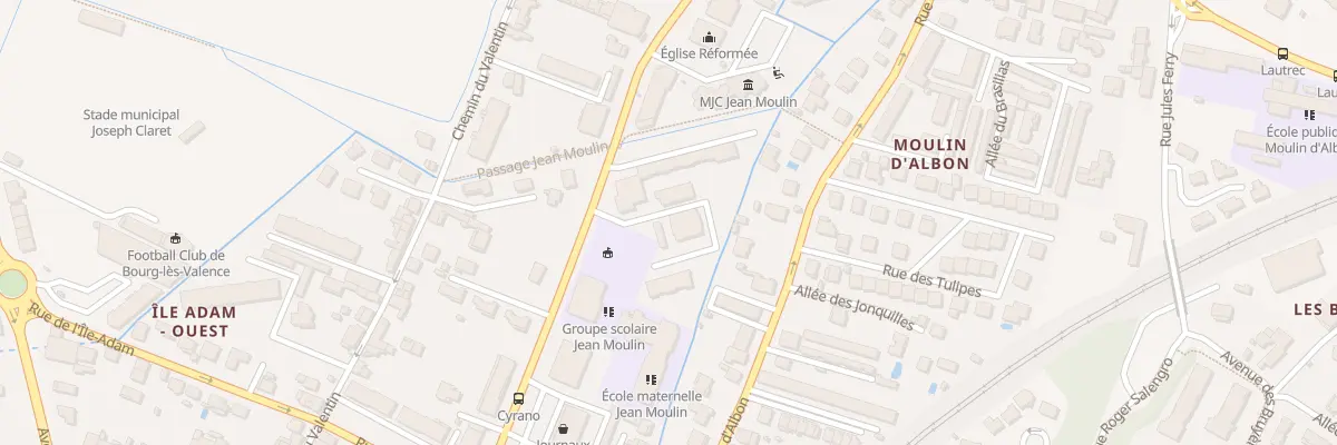 Plan du 14B Av Jean Moulin à Bourg-lès-Valence