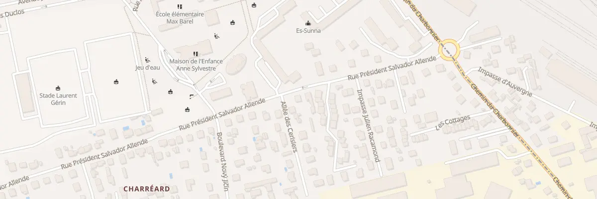 Plan du 78 Rue Pdt Salvador Allende à Vénissieux