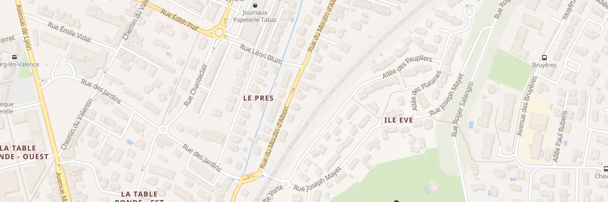 Plan du 14 Rue du Moulin D’Albon à Bourg-lès-Valence