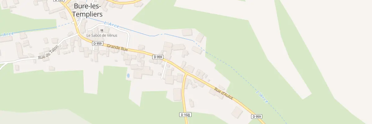 Plan du 1 Rue d’Aulot à Bure-les-Templiers