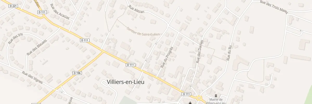 Plan du 2B Rue de la République à Villiers-en-Lieu
