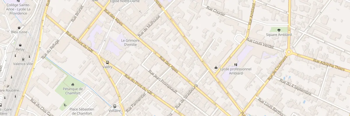 Plan du 59 Rue des Alpes à Valence