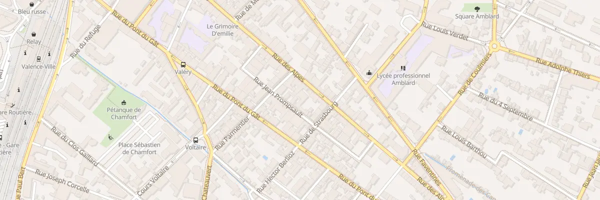 Plan du 76B Rue des Alpes à Valence
