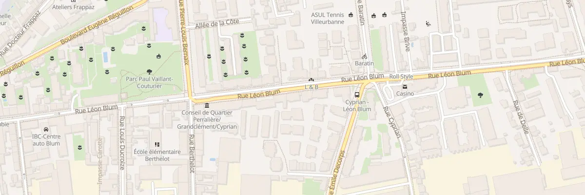Plan du 94A Rue Léon Blum à Villeurbanne