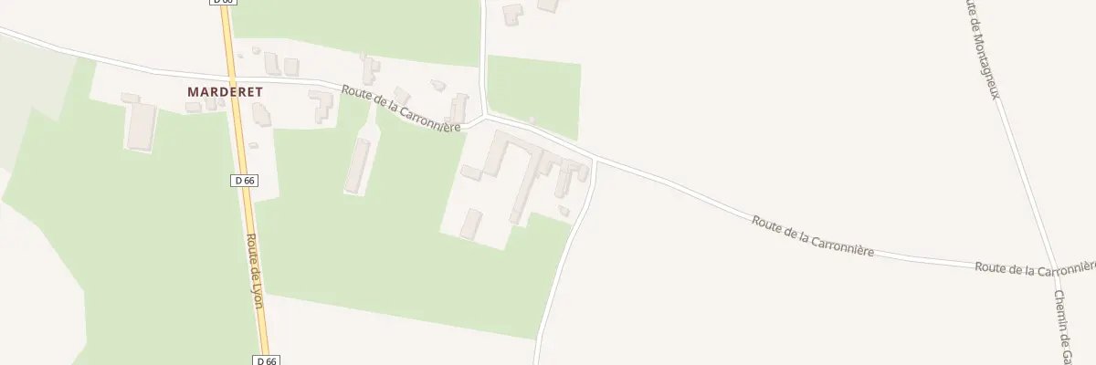 Plan du 312 Rte de la Carronnière à Saint-Trivier-sur-Moignans
