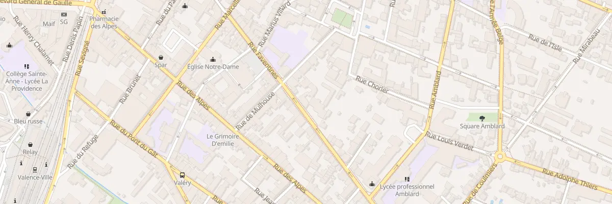 Plan du 75B Rue Faventines à Valence