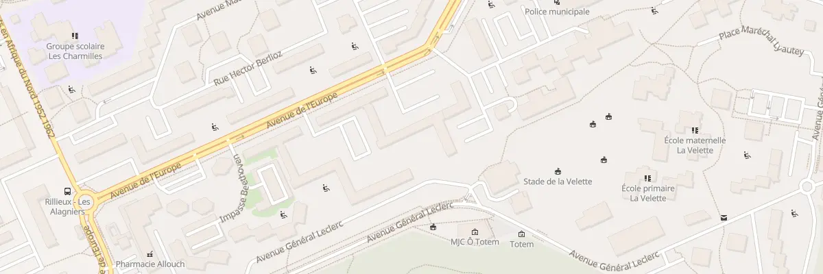 Plan du 2 Pl George Sand à Rillieux-la-Pape