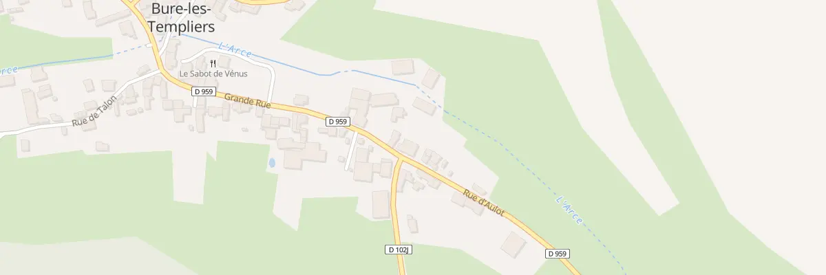 Plan du 3 Rue d’Aulot à Bure-les-Templiers