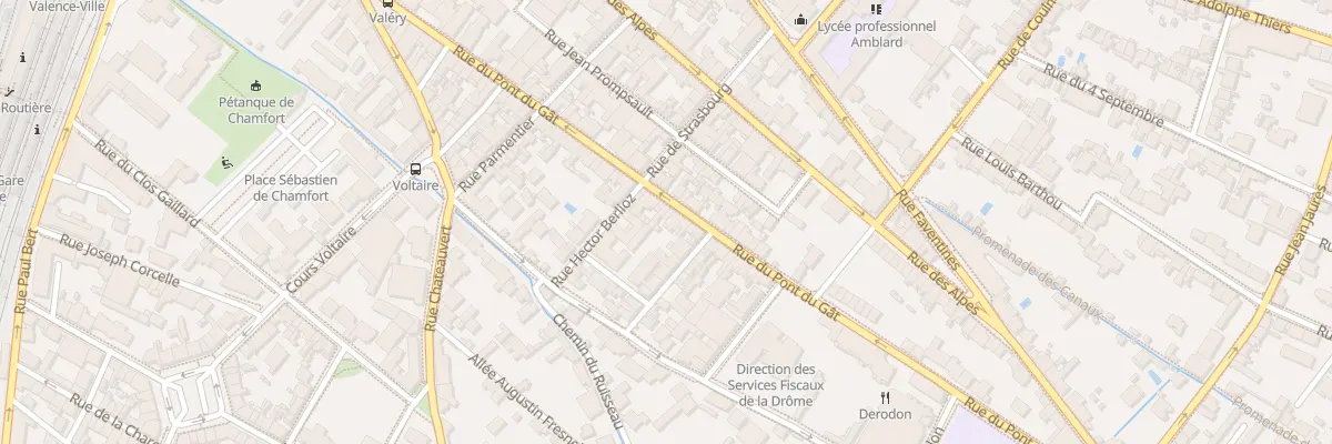 Plan du 96 Rue du Pont du Gat à Valence