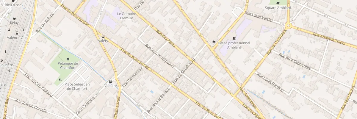 Plan du 78 Rue des Alpes à Valence