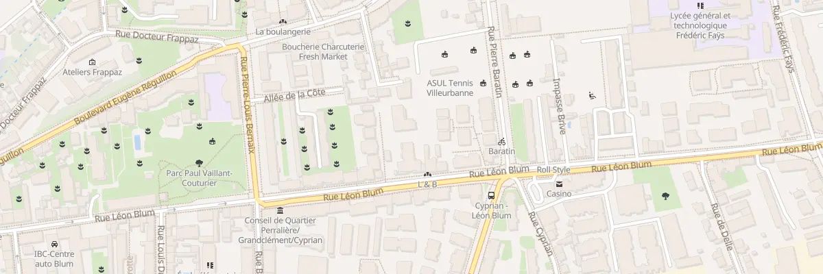 Plan du 97 Rue Léon Blum à Villeurbanne
