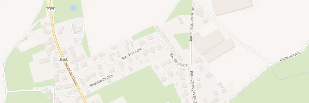 Plan du 22 Rue de la Velle à Épervans