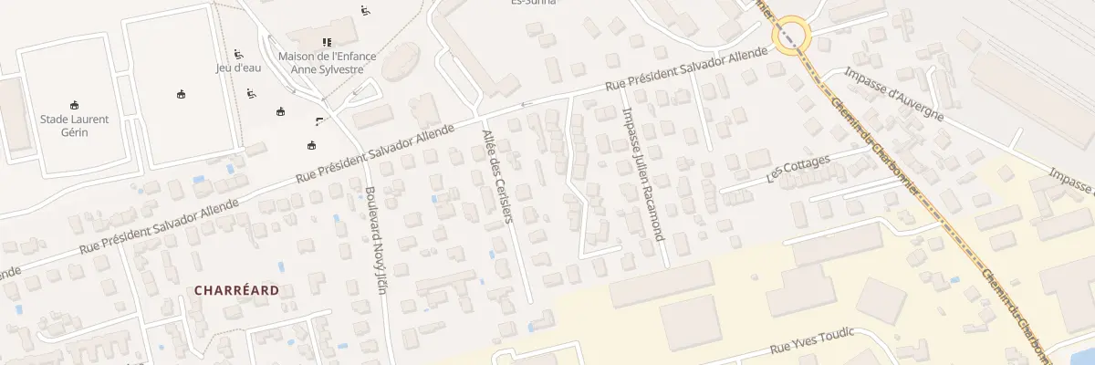 Plan du 80 Rue Pdt Salvador Allende à Vénissieux