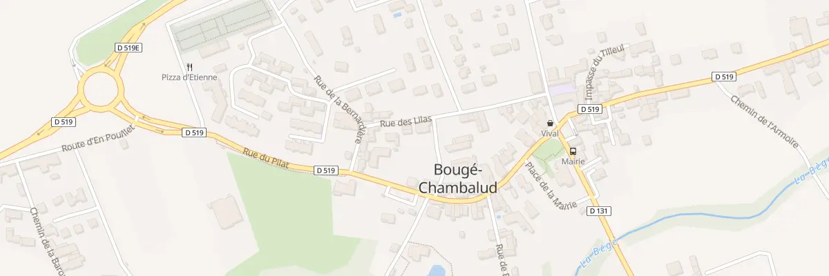 Plan du 11 Rue des Lilas à Bougé-Chambalud