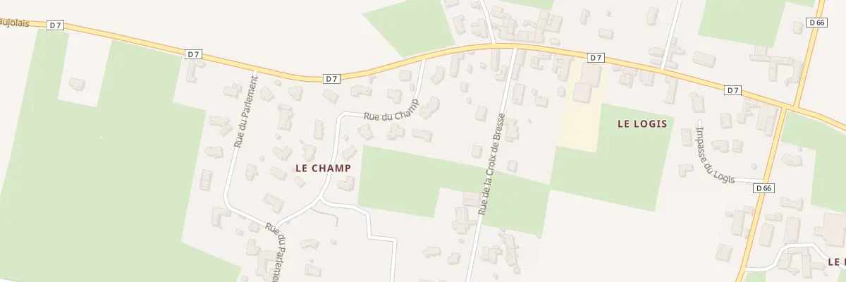 Plan du 242 Che du Champ à Dompierre-sur-Chalaronne