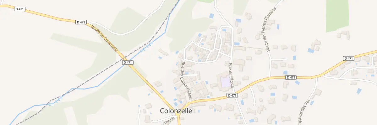Plan du 10 Rue des Commerçants à Colonzelle