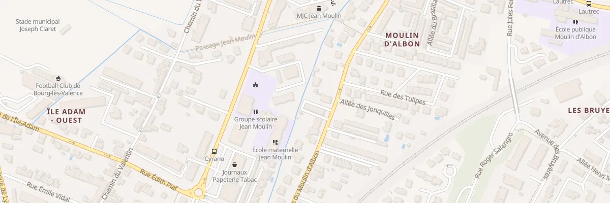 Plan du 47 Rue du Moulin D’Albon à Bourg-lès-Valence