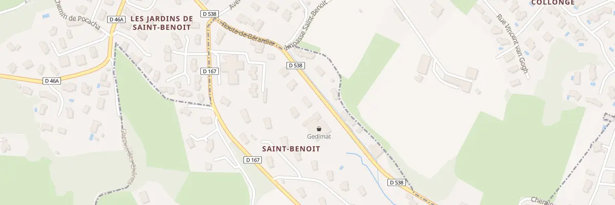 Plan du 13 Rte de Bérardier à Jardin