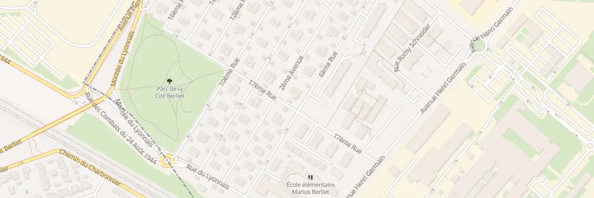 Plan du 18 Deuxieme Avenue à Saint-Priest