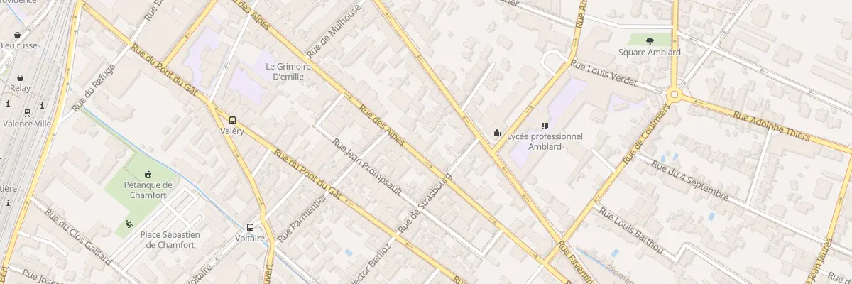 Plan du 71 Rue des Alpes à Valence