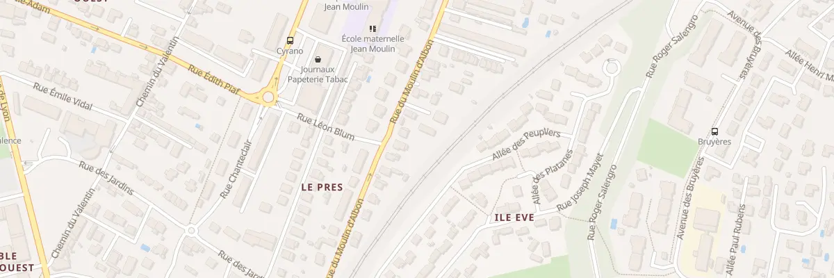 Plan du 22 Rue du Moulin D’Albon à Bourg-lès-Valence