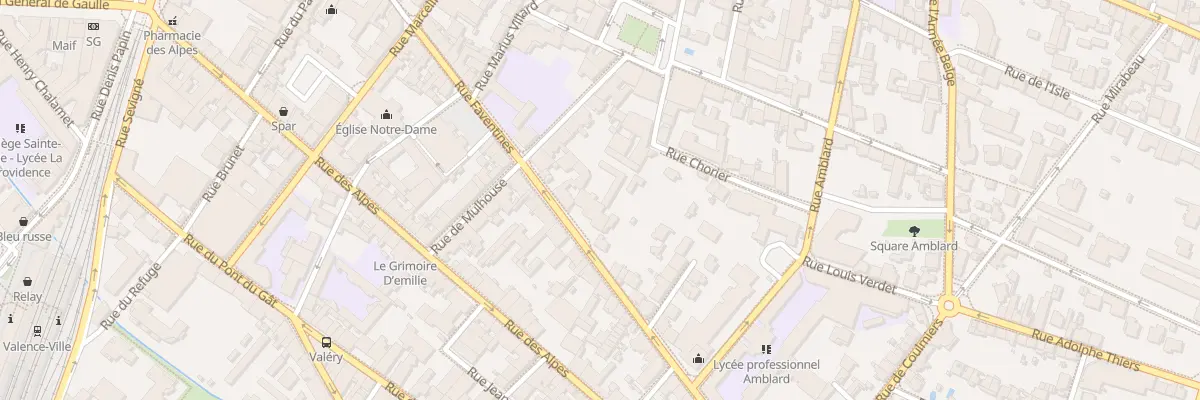 Plan du 79 Rue Faventines à Valence