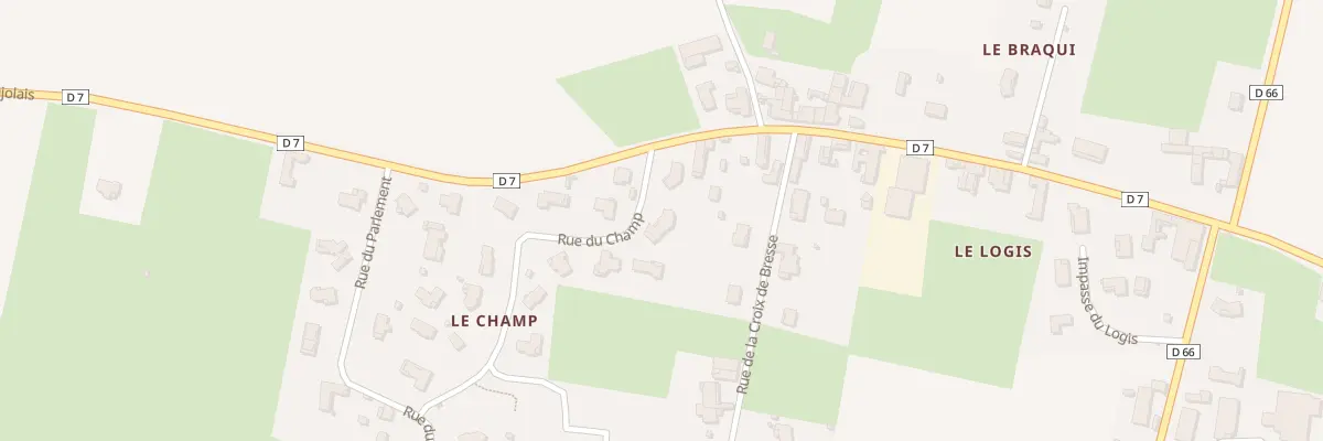 Plan du 264 Che du Champ à Dompierre-sur-Chalaronne