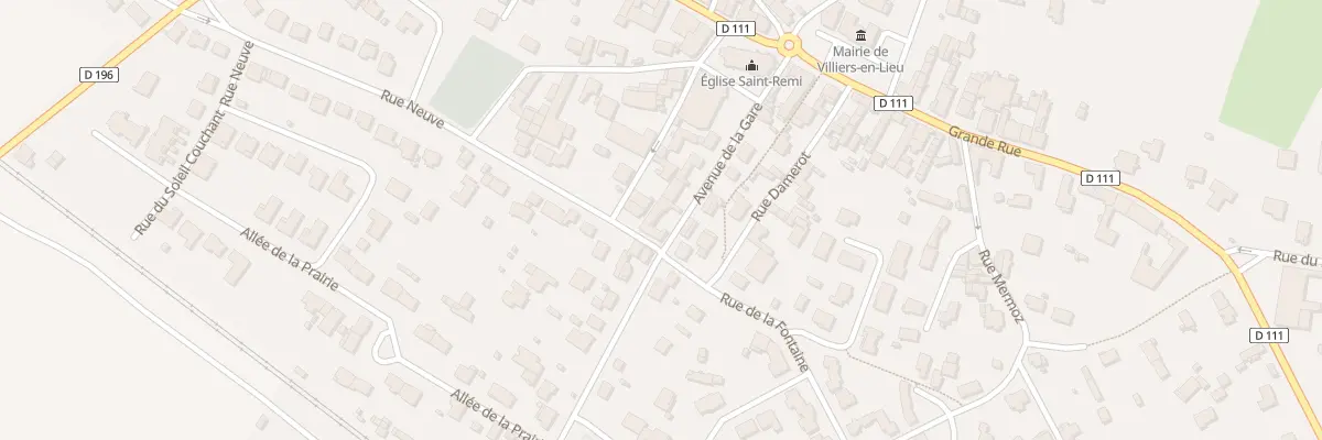Plan du 6 Av de la Gare à Villiers-en-Lieu