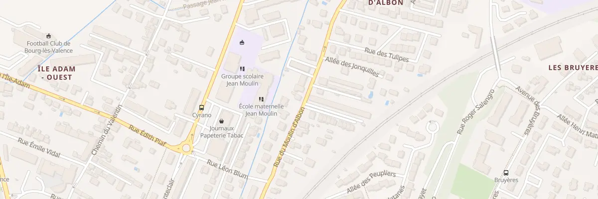 Plan du 41 Rue du Moulin D’Albon à Bourg-lès-Valence