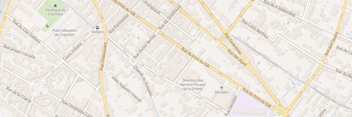 Plan du 112B Rue du Pont du Gat à Valence