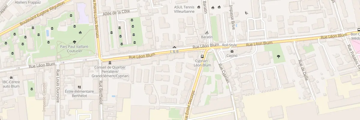 Plan du 104 Rue Léon Blum à Villeurbanne