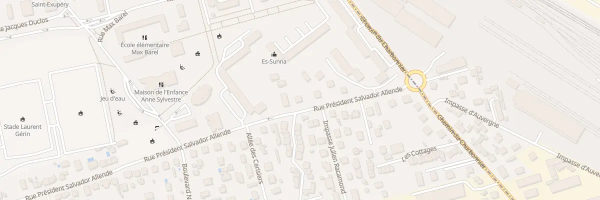 Plan du 77 Rue Pdt Salvador Allende à Vénissieux