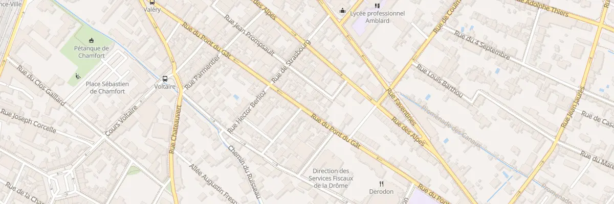 Plan du 101 Rue du Pont du Gat à Valence