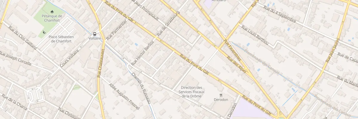 Plan du 114 Rue du Pont du Gat à Valence