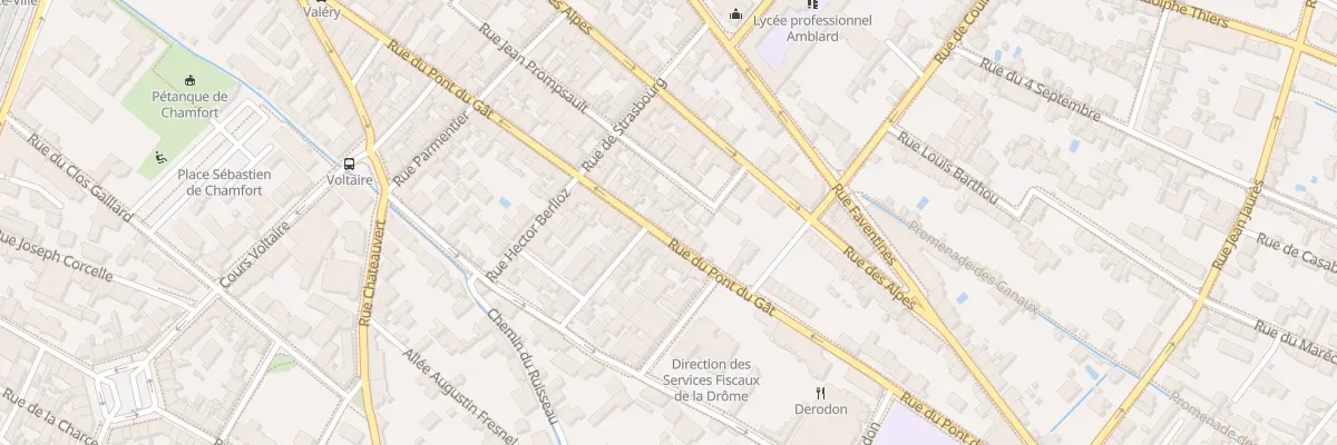 Plan du 103 Rue du Pont du Gat à Valence