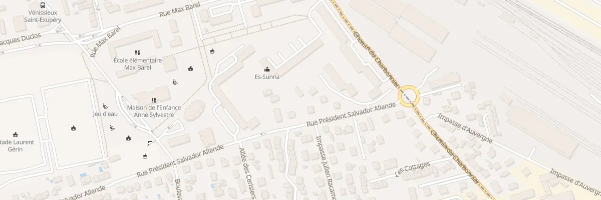 Plan du 79 Rue Pdt Salvador Allende à Vénissieux