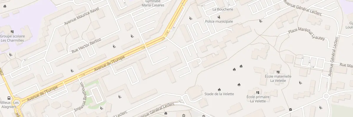 Plan du 8 Pl George Sand à Rillieux-la-Pape
