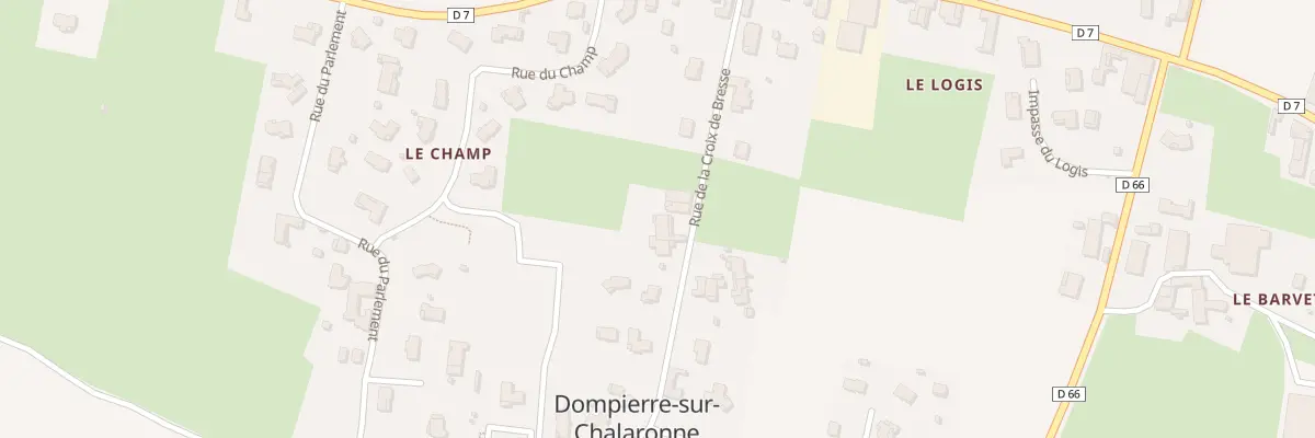 Plan du 161 Rue de la Croix de Bresse à Dompierre-sur-Chalaronne