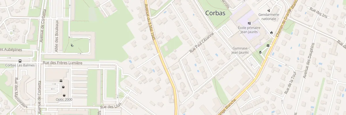 Plan du 8 Rue Paul Cézanne à Corbas