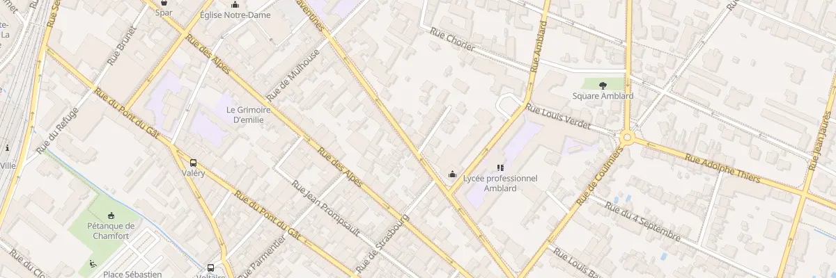 Plan du 93 Rue Faventines à Valence
