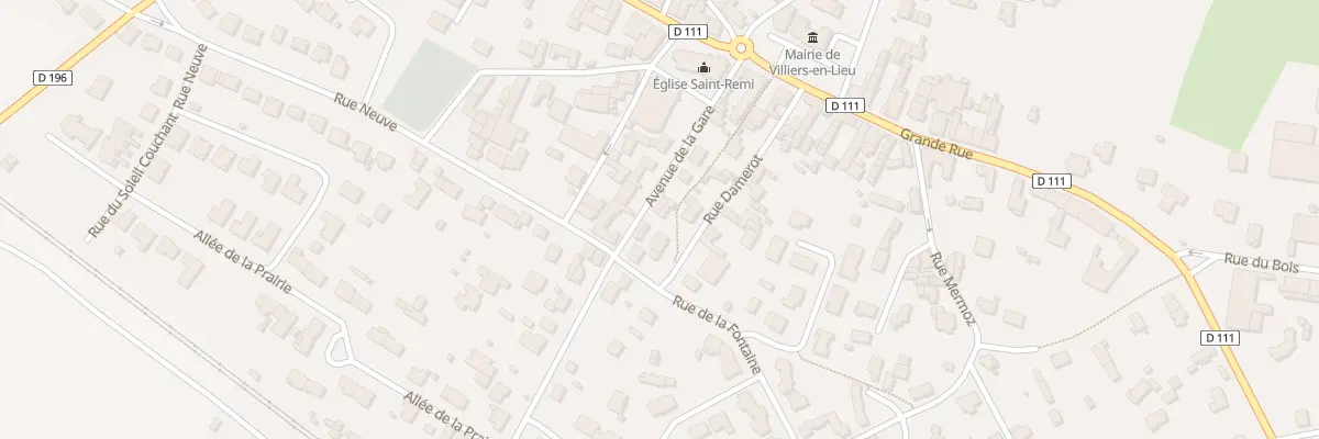 Plan du 5 Av de la Gare à Villiers-en-Lieu