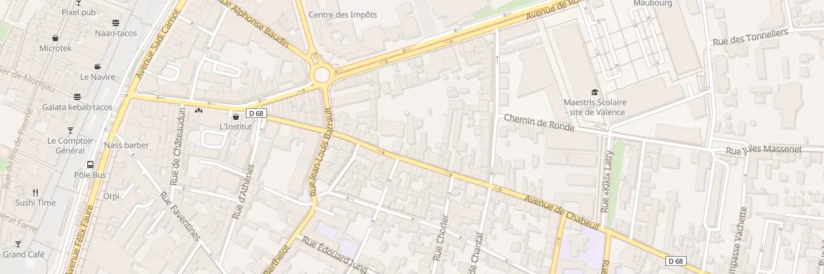 Plan du 35 Av de Chabeuil à Valence